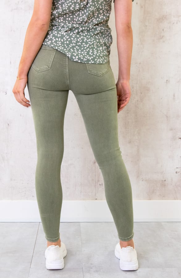 Skinny High Waist Jeans Army – shoparchief, foto 2