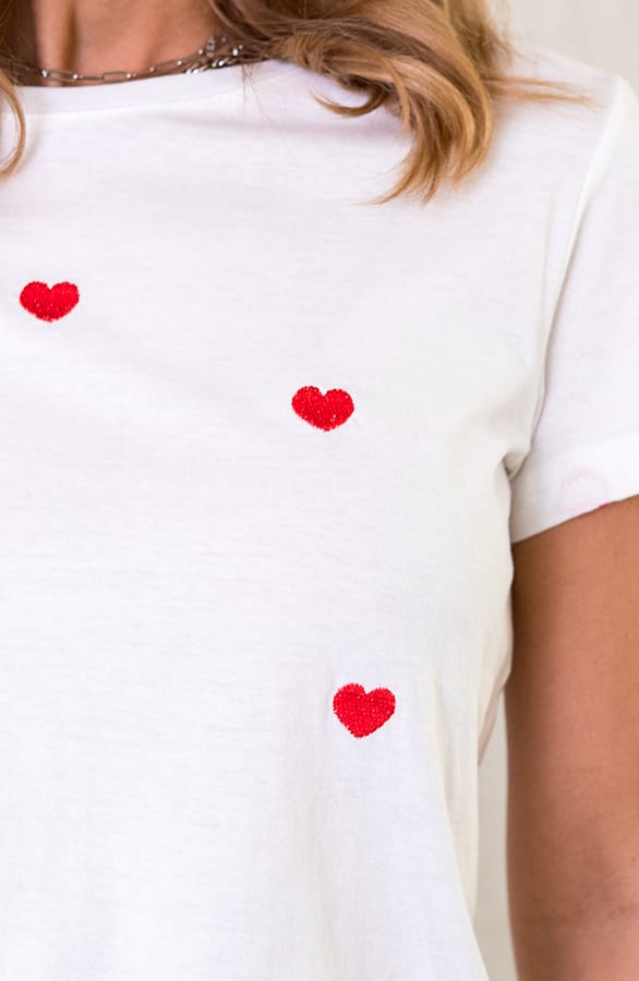 Top Met Hartjes Wit Rood – shoparchief, foto 4