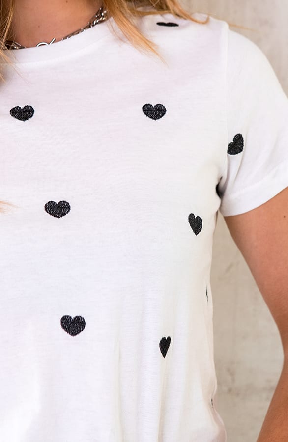 Top Met Hartjes Wit Zwart – shoparchief, foto 5