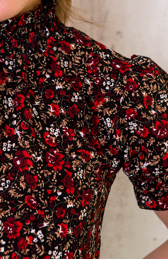 Col Top Wild Flower Rood – shoparchief, foto 3