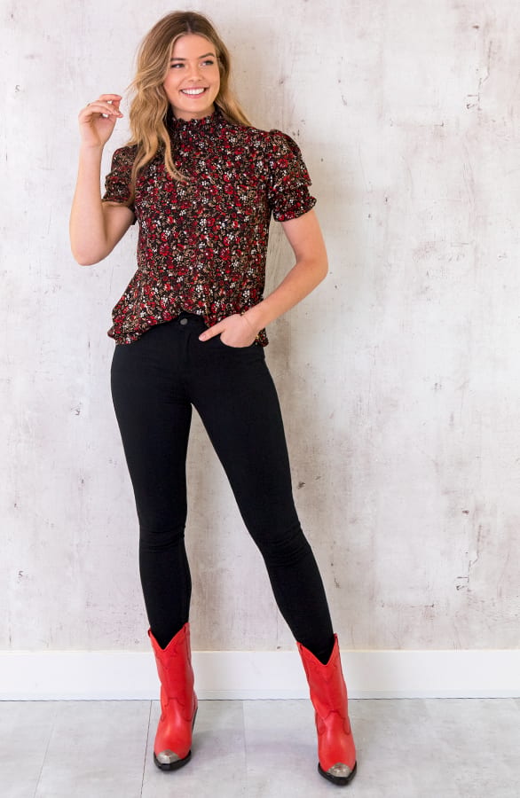 Col Top Wild Flower Rood – shoparchief, foto 4