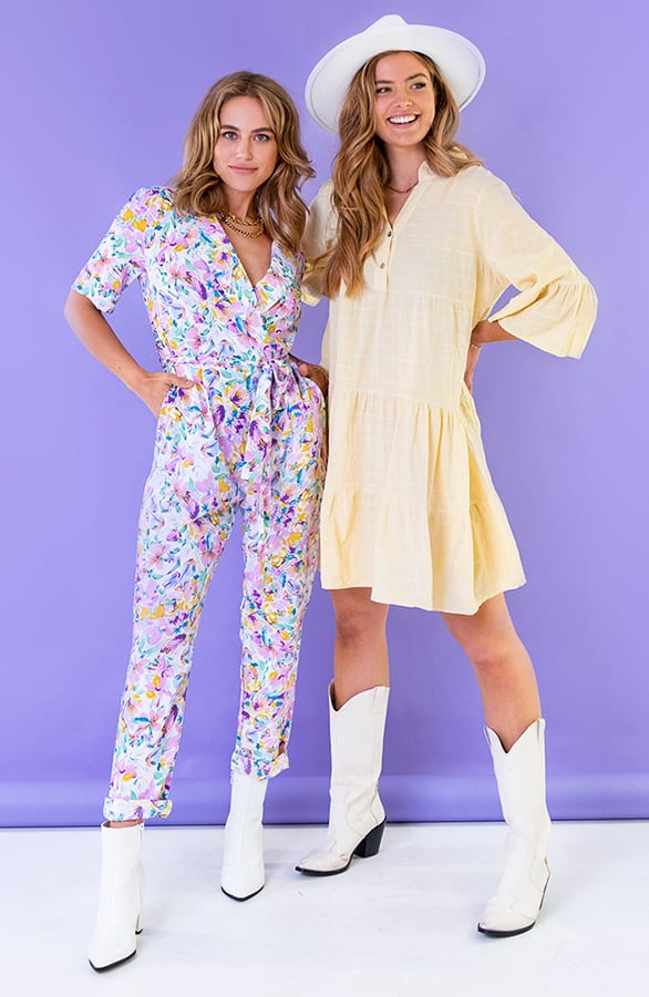 Jumpsuit Bloemen Lila – shoparchief, foto 5