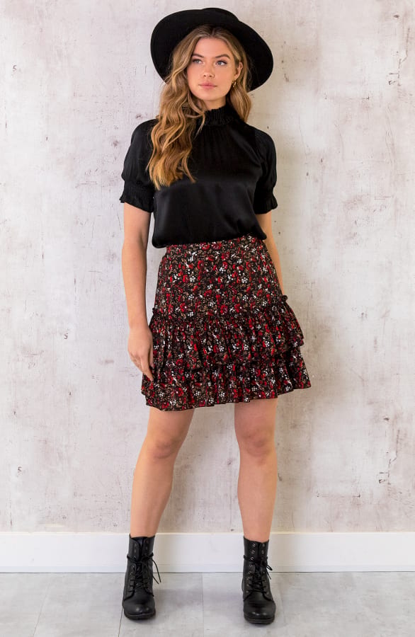 Limited Laagjes Rok Wild Flower Rood – shoparchief, foto 7