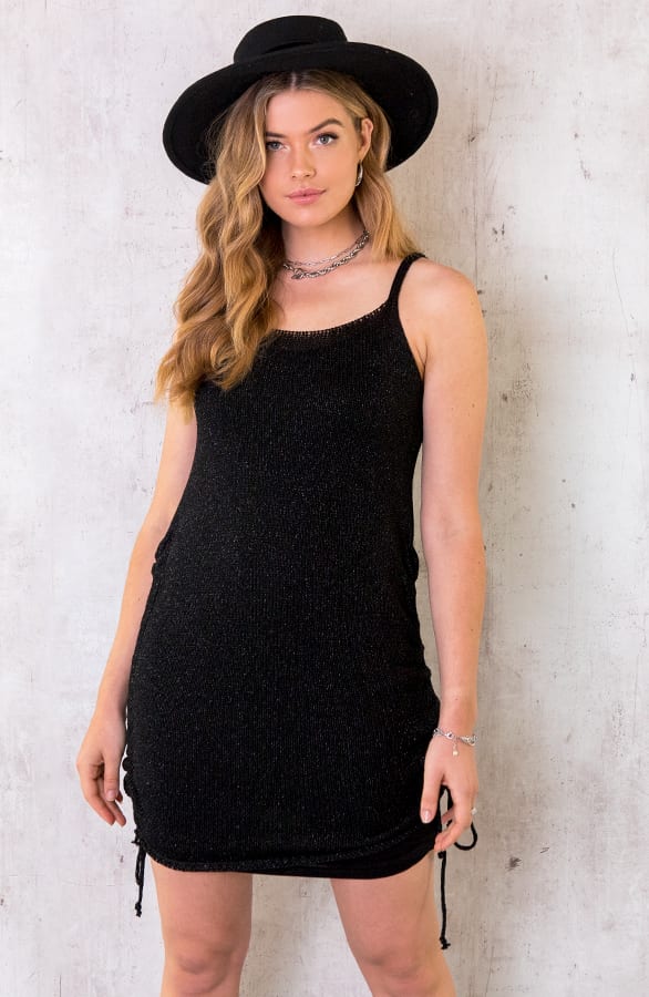Lurex Jurk Zwart – shoparchief, foto 2