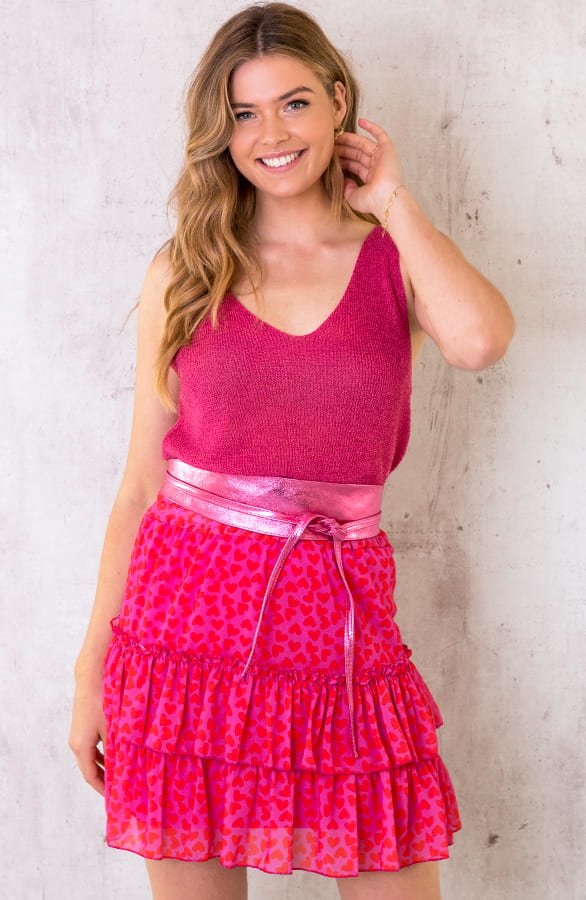 Lurex Top Loose Fit Fuchsia – shoparchief, foto 7