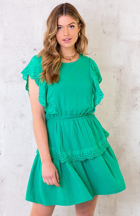 Marant Linnen Dress Bright Green – shoparchief, foto 1