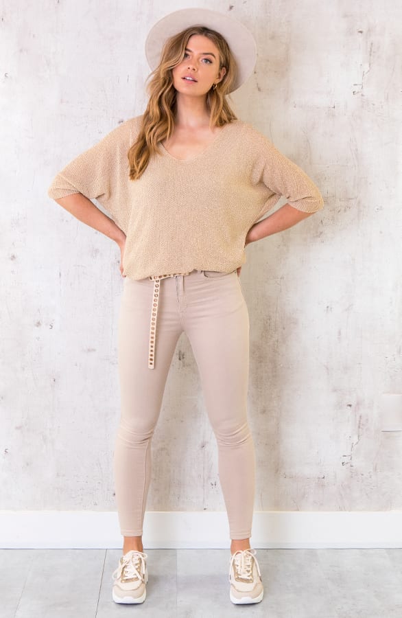 Oversized Lurex Top Goud – shoparchief, foto 7