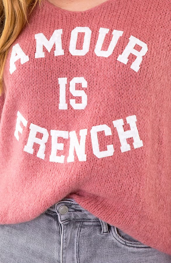 Amour Is French Trui Dust Roze – shoparchief, foto 3