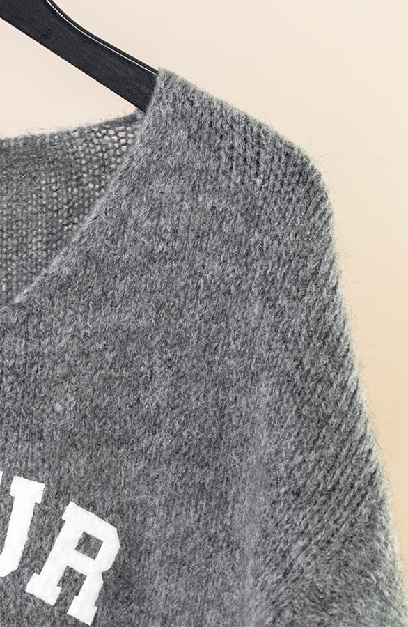 Amour is French Trui Grijs – shoparchief, foto 6
