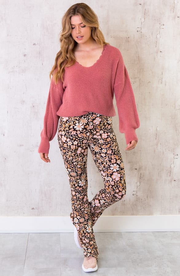Basic Soft V-Trui Dust Roze – shoparchief, foto 6