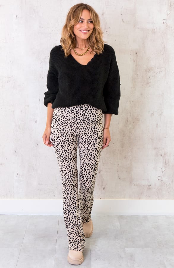 Basic Soft V-Trui Zwart – shoparchief, foto 2