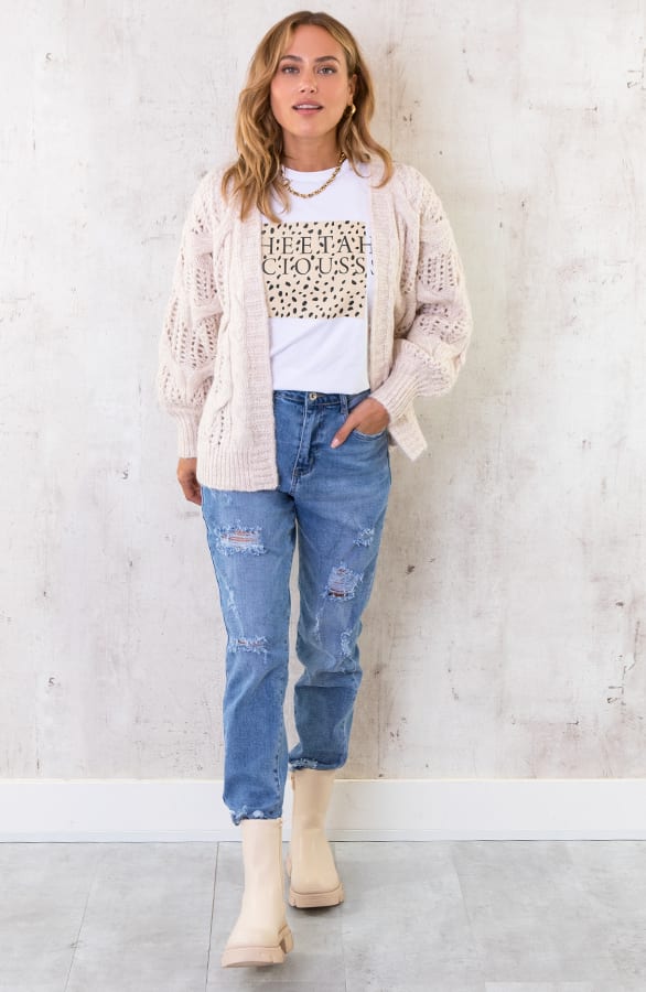 Cheetah Liciousss Top Beige – shoparchief, foto 10