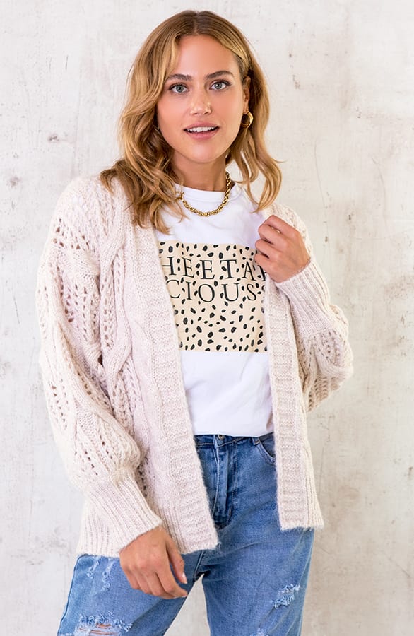 Cheetah Liciousss Top Beige – shoparchief, foto 9
