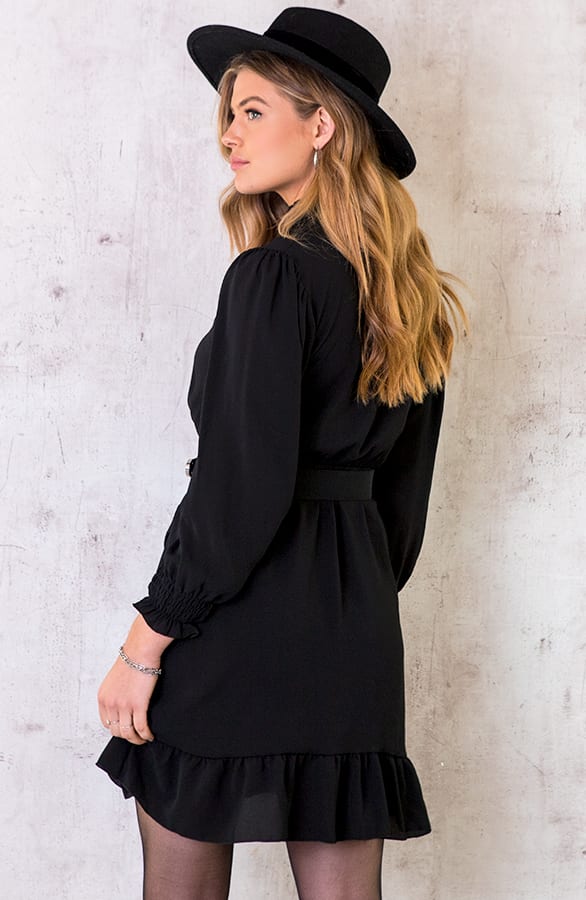 Col Jurk Overslag Zwart – shoparchief, foto 3