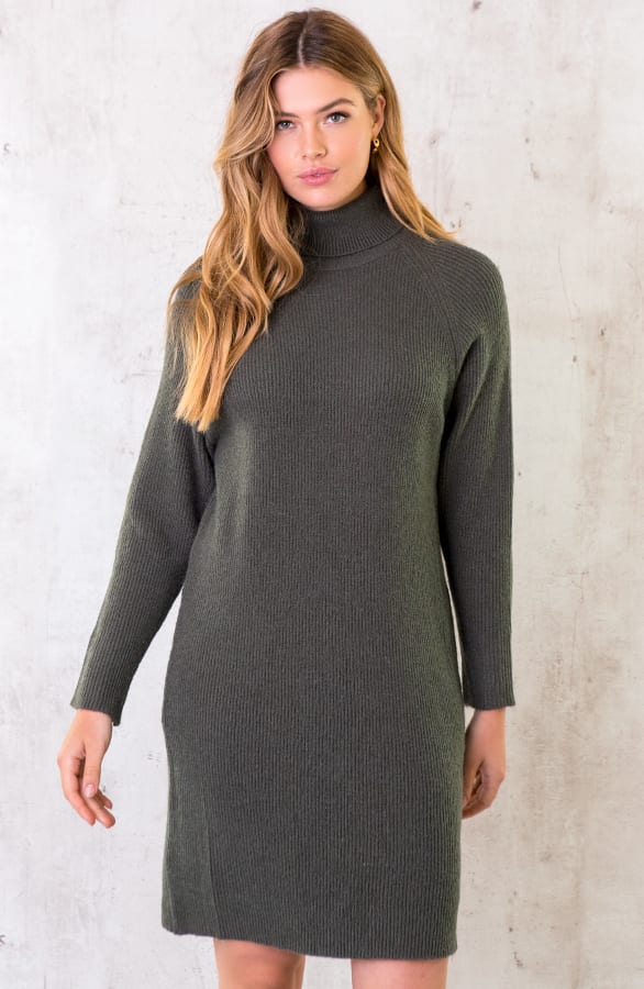 Gebreide Coljurk Oversized Army – shoparchief, foto 1
