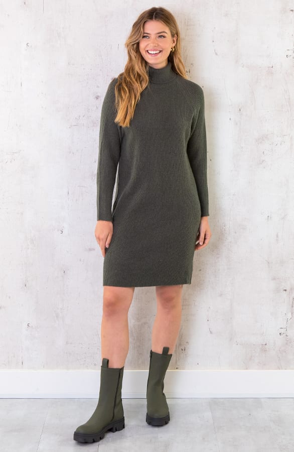 Gebreide Coljurk Oversized Army – shoparchief, foto 3
