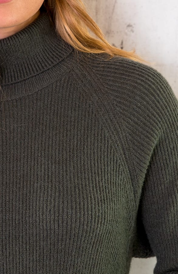 Gebreide Coljurk Oversized Army – shoparchief, foto 6