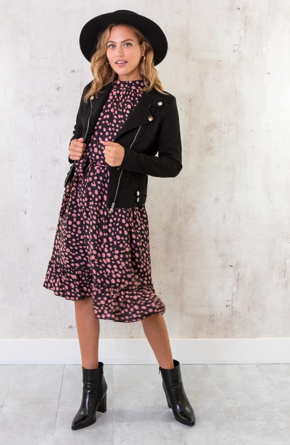 Halter Jurk Met Cheetahprint Koraal – shoparchief, foto 5