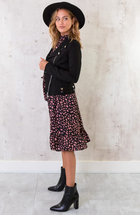 Halter Jurk Met Cheetahprint Koraal – shoparchief, foto 6