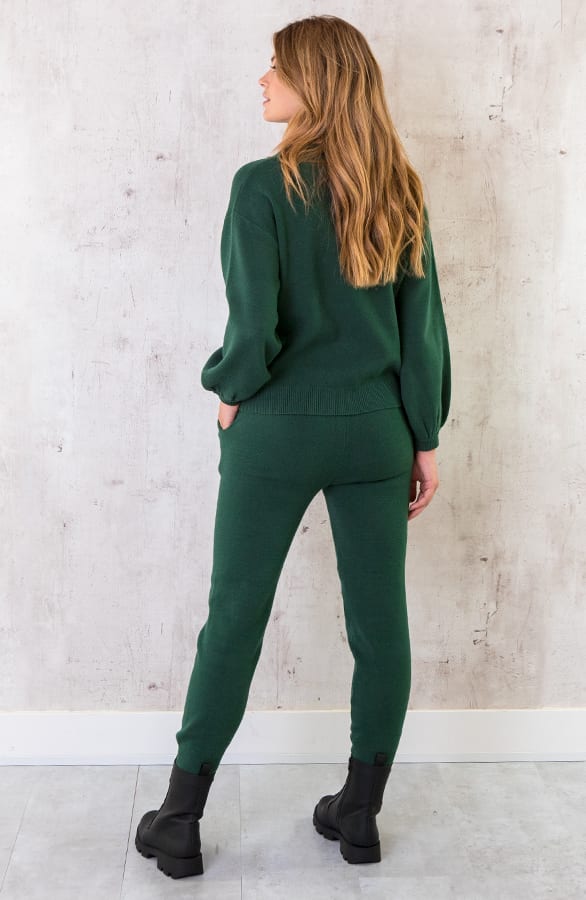 Jogging Broek Met Sierstiksel Smaragd – shoparchief, foto 8