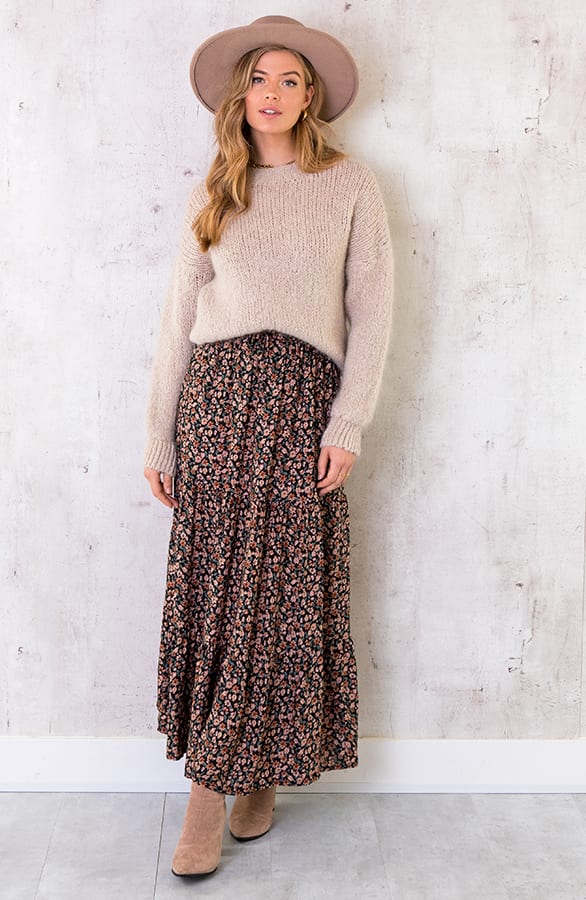 Katoenen Maxi Rok Bloemen – shoparchief, foto 7