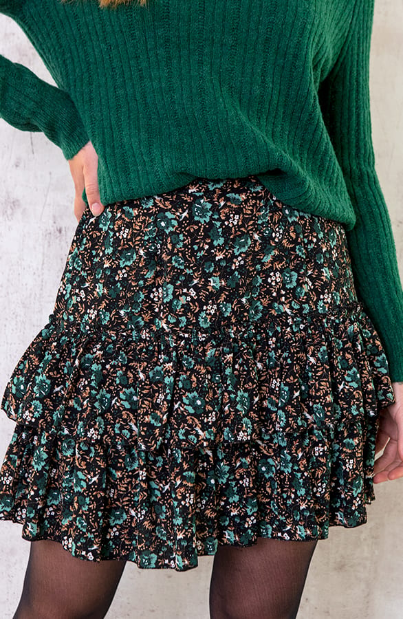 Limited Laagjes Rok Wild Flower Smaragd – shoparchief, foto 1