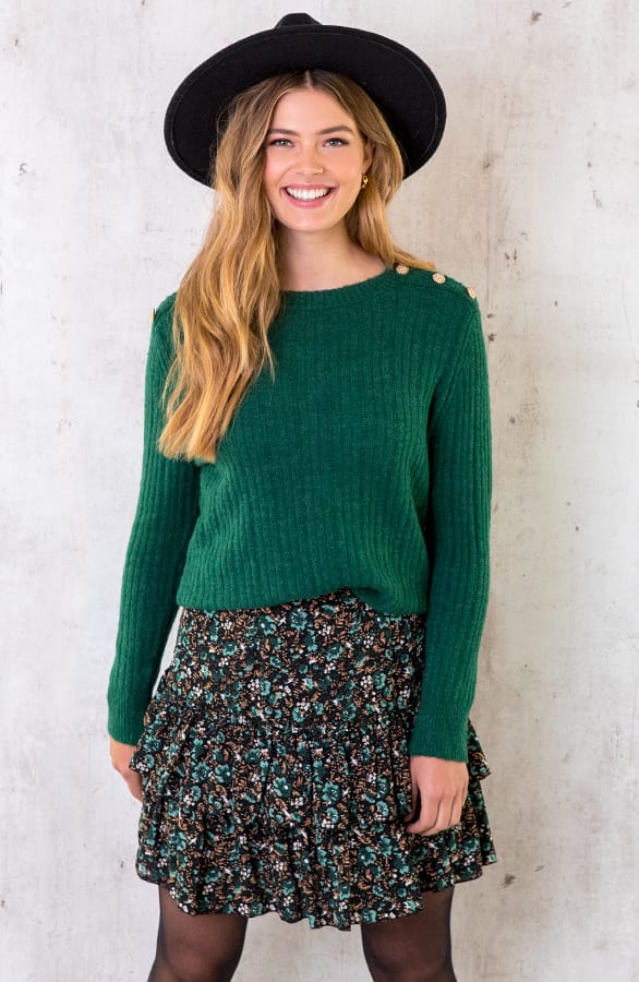 Limited Laagjes Rok Wild Flower Smaragd – shoparchief, foto 2
