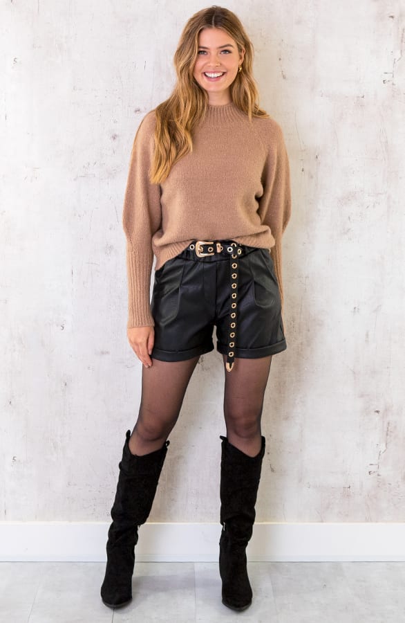 Lurex Sweater Camel – shoparchief, foto 6