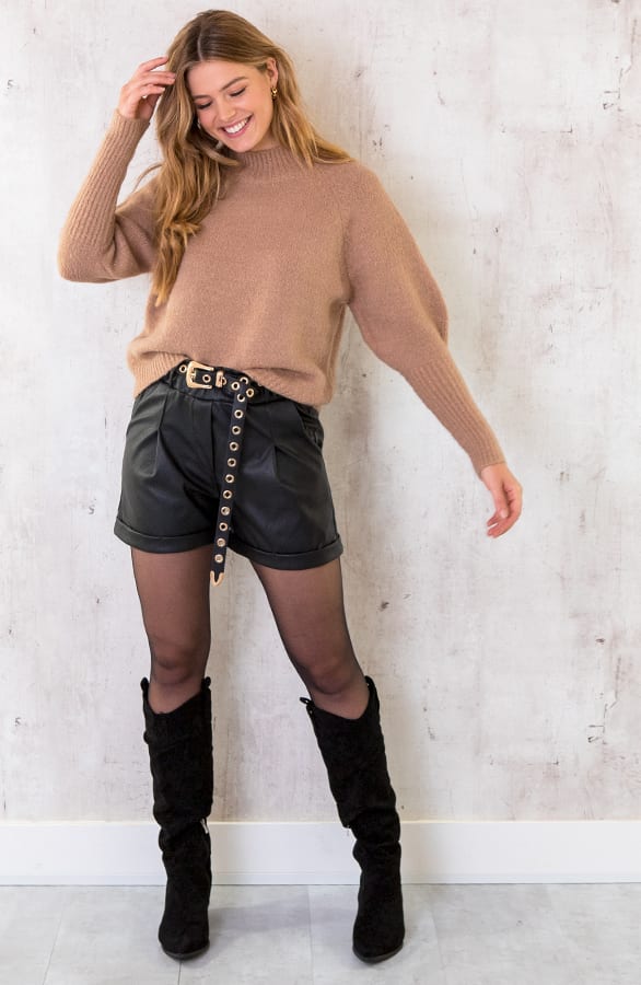 Lurex Sweater Camel – shoparchief, foto 5