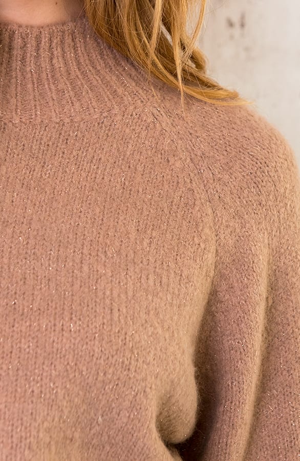 Lurex Sweater Camel – shoparchief, foto 7