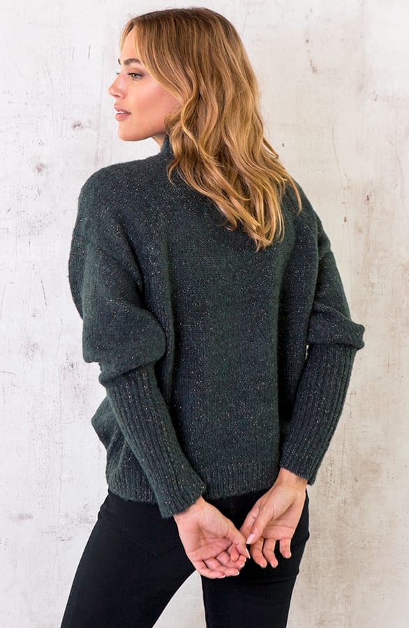 Lurex Sweater Dark Army – shoparchief, foto 5