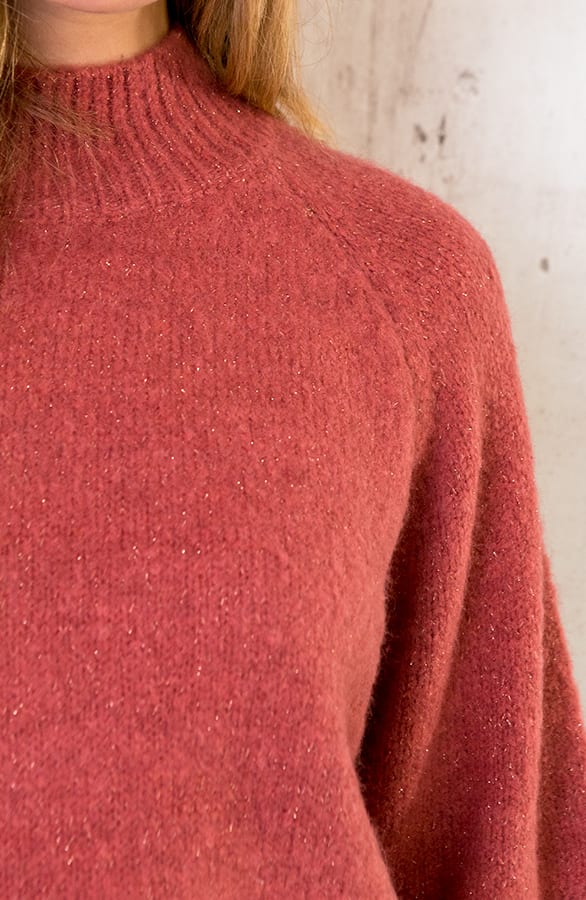 Lurex Sweater Dust Koraal – shoparchief, foto 3