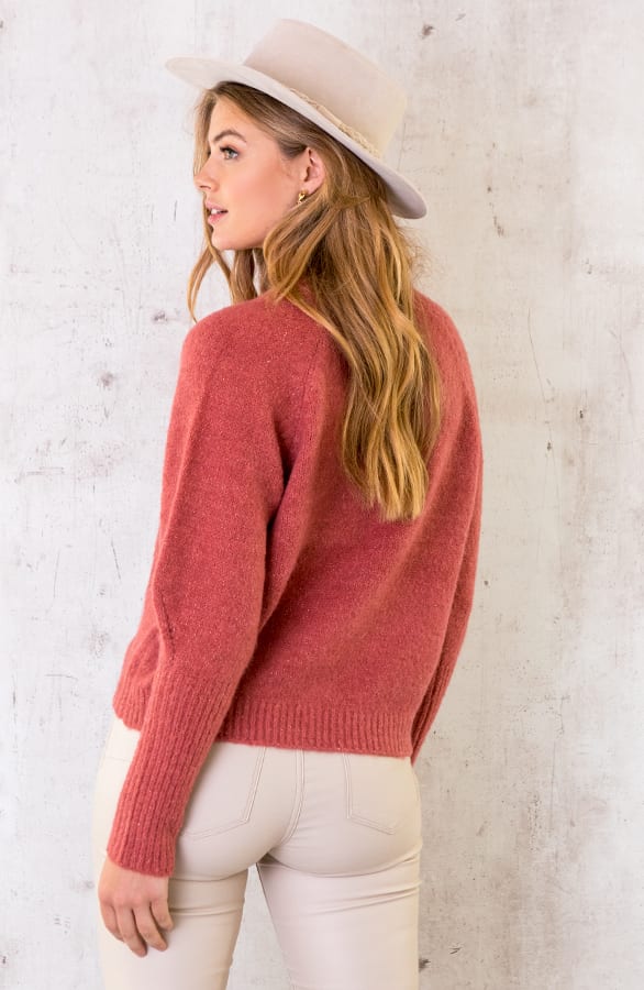 Lurex Sweater Dust Koraal – shoparchief, foto 4
