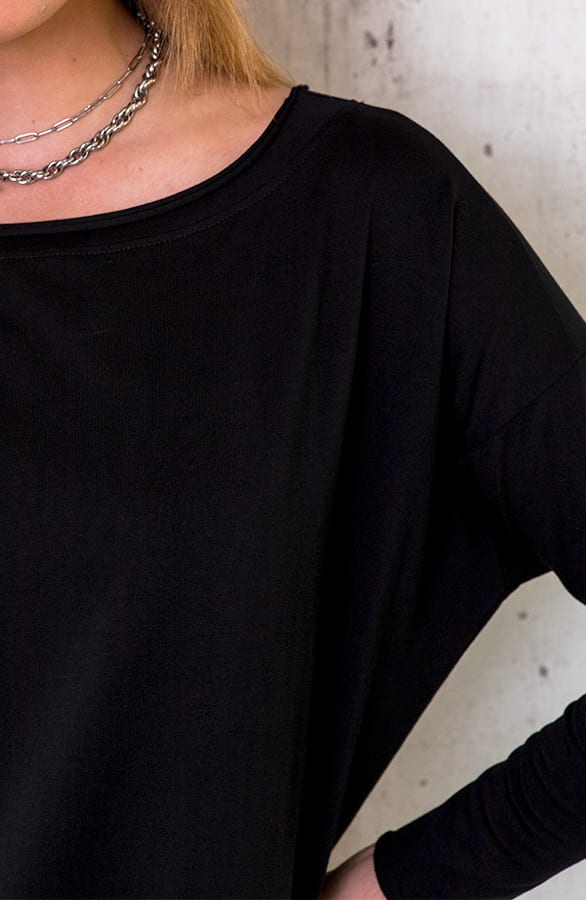 Oversized Comfy Tuniek Zwart – shoparchief, foto 4