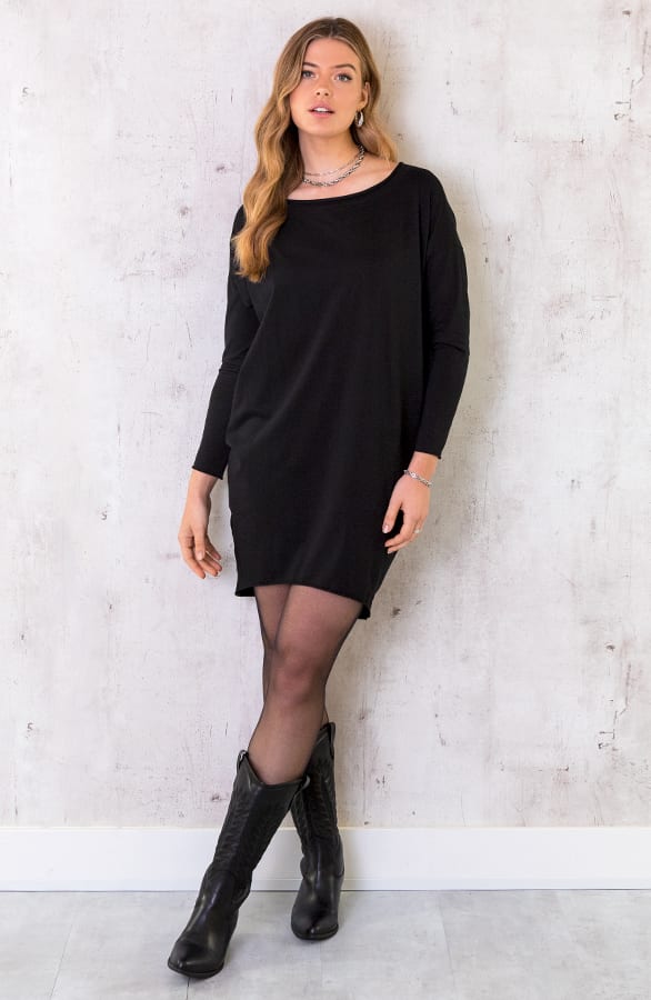Oversized Comfy Tuniek Zwart – shoparchief, foto 5