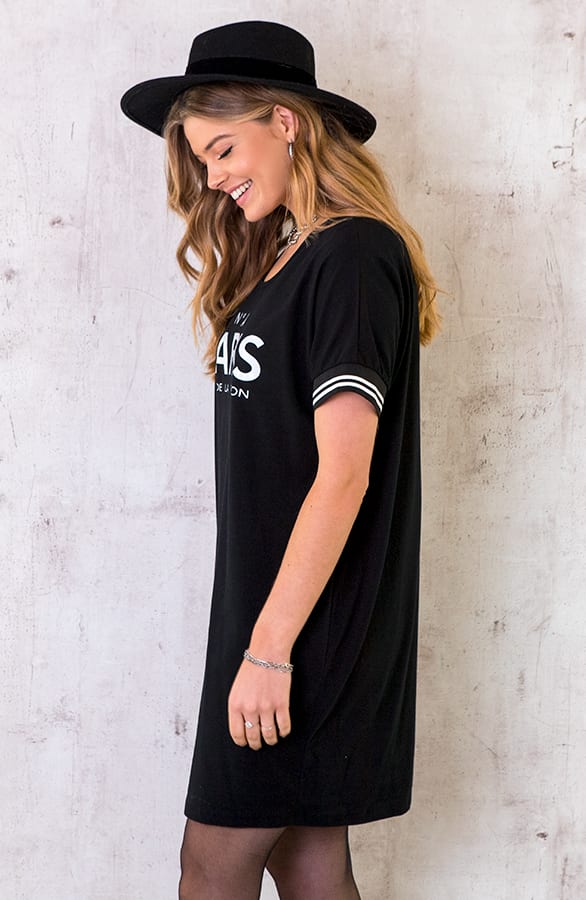 Oversized Tuniek Paris Zwart – shoparchief, foto 3