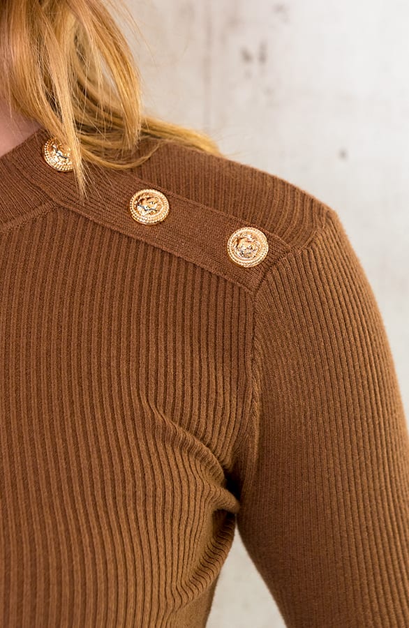 Sailor Rib Trui Cognac – shoparchief, foto 5