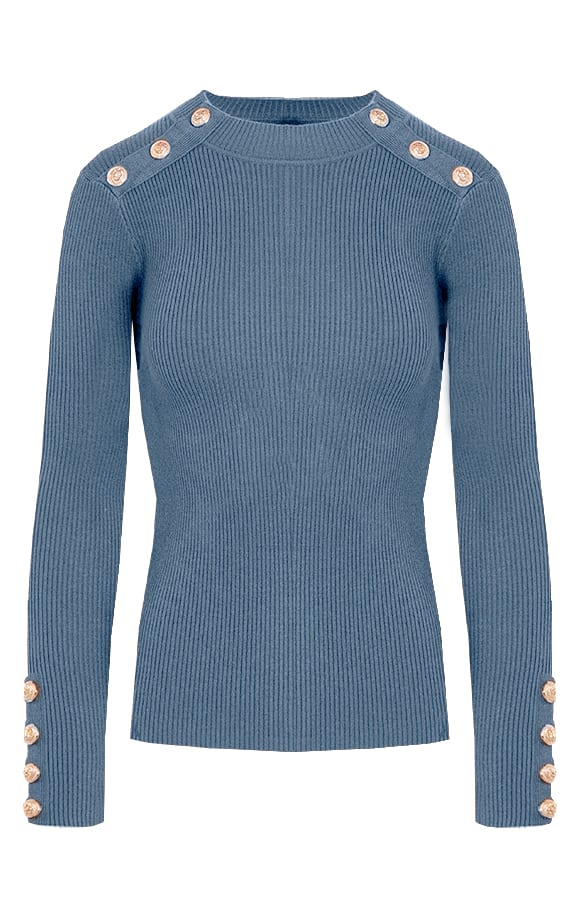 Sailor Rib Trui Jeansblauw – shoparchief, foto 1