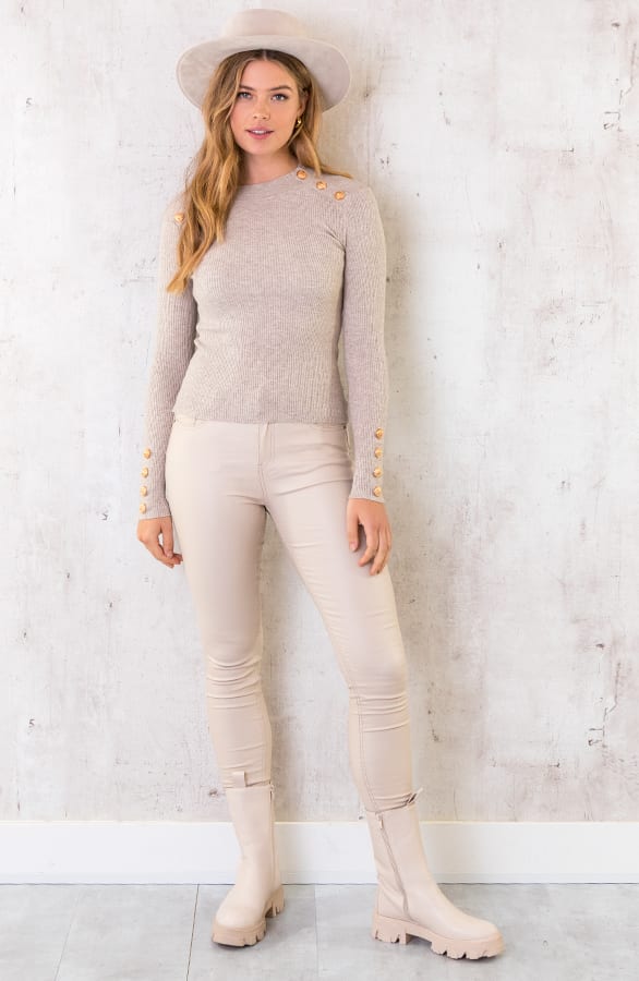 Sailor Rib Trui Taupe – shoparchief, foto 5