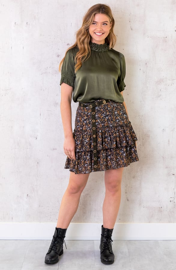Limited Laagjes Rok Wild Flower Oker – shoparchief, foto 12