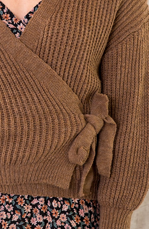 Strik Vest Gebreid Camel – shoparchief, foto 4