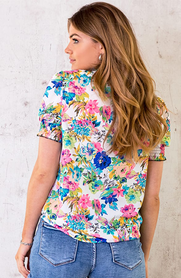 Tropical Col Top Multicolor – shoparchief, foto 3