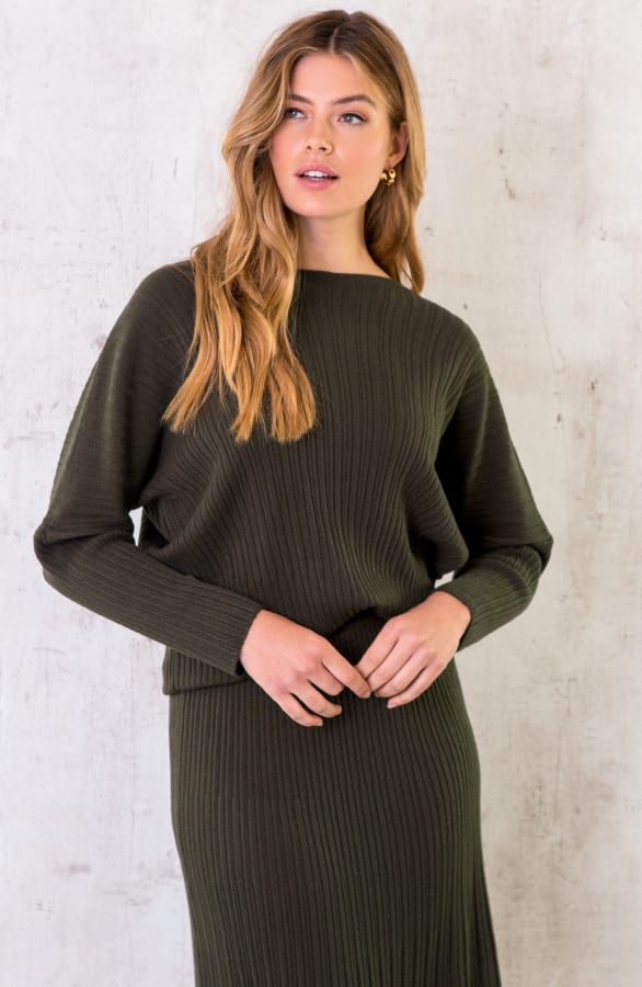 Yves Soft Sweater Army – shoparchief, foto 1