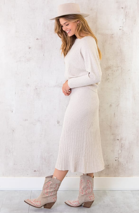 Yves Soft Sweater Light Beige – shoparchief, foto 3