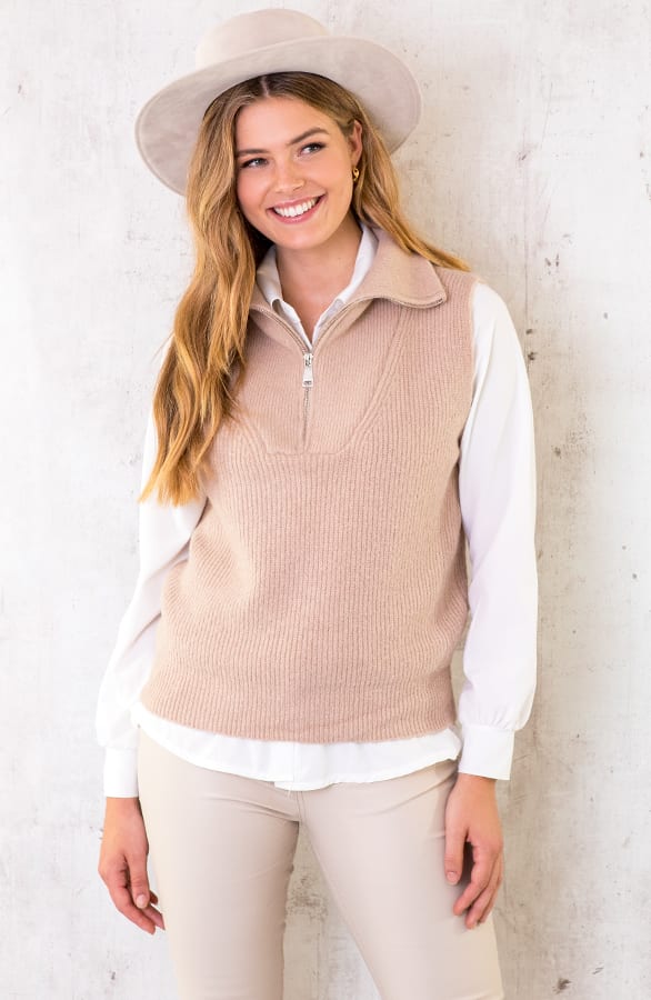 Zip Spencer Beige – shoparchief, foto 1