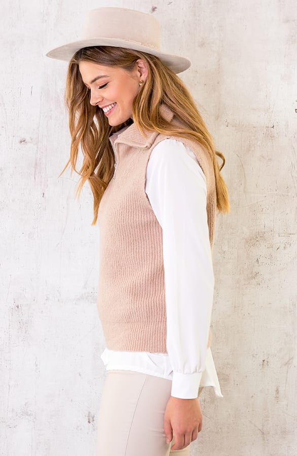 Zip Spencer Beige – shoparchief, foto 3