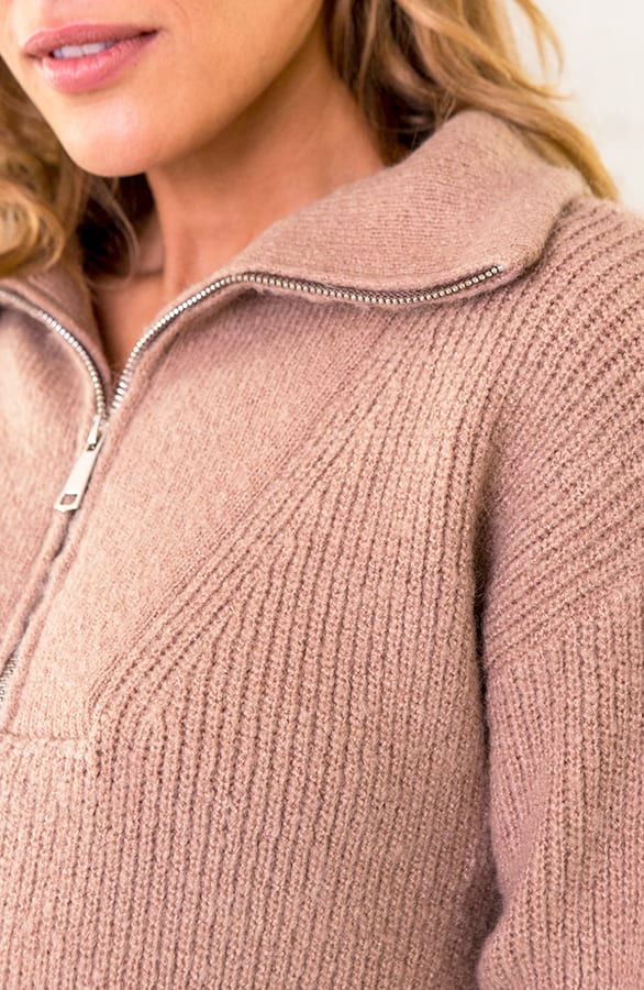 Zip Trui Taupe – shoparchief, foto 2