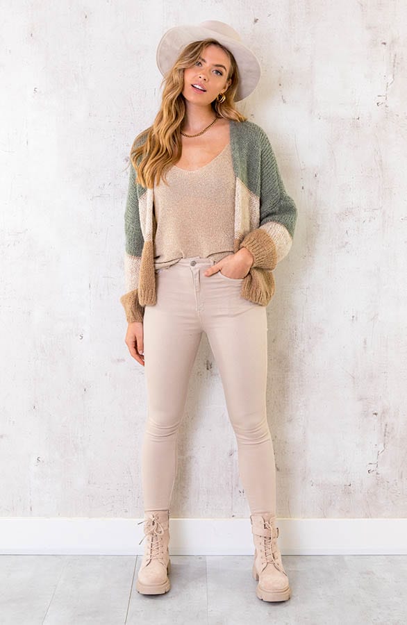 Banen Vest Met Lurex Army – shoparchief, foto 5