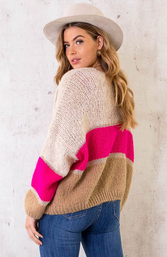 Banen Vest Met Lurex Fuchsia – shoparchief, foto 3