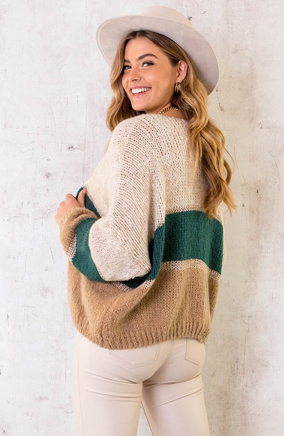 Banen Vest Met Lurex Smaragd – shoparchief, foto 3